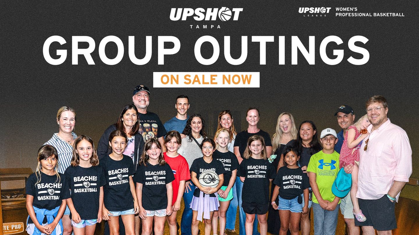 Group outings: families and young players in matching team shirts at an UPSHOT game.